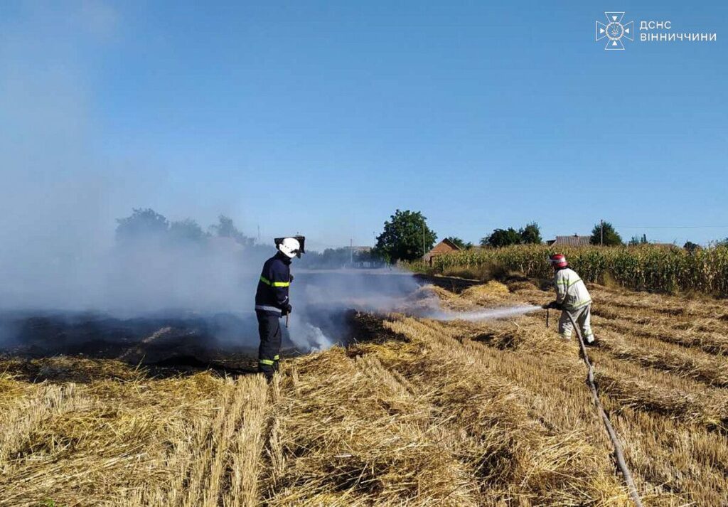 Минулої доби на Вінниччині рятувальники ліквідували 17 пожеж