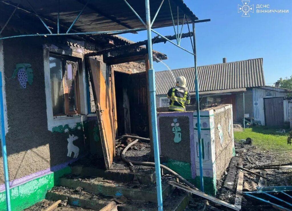 На Вінниччині під час пожежі травмувався чоловік