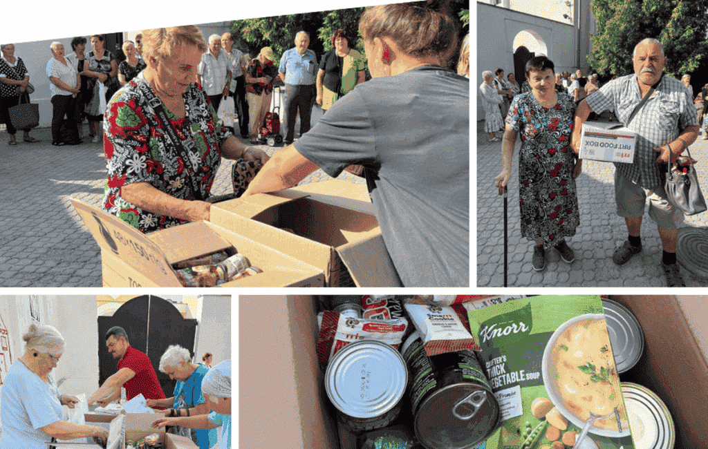 «Карітас-Спес-Вінниця» роздала продуктові пакунки одиноким пенсіонерам 70+ у Вінниці