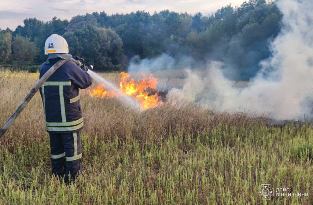 Минулої доби рятувальники Вінниччини ліквідували 62 пожежі