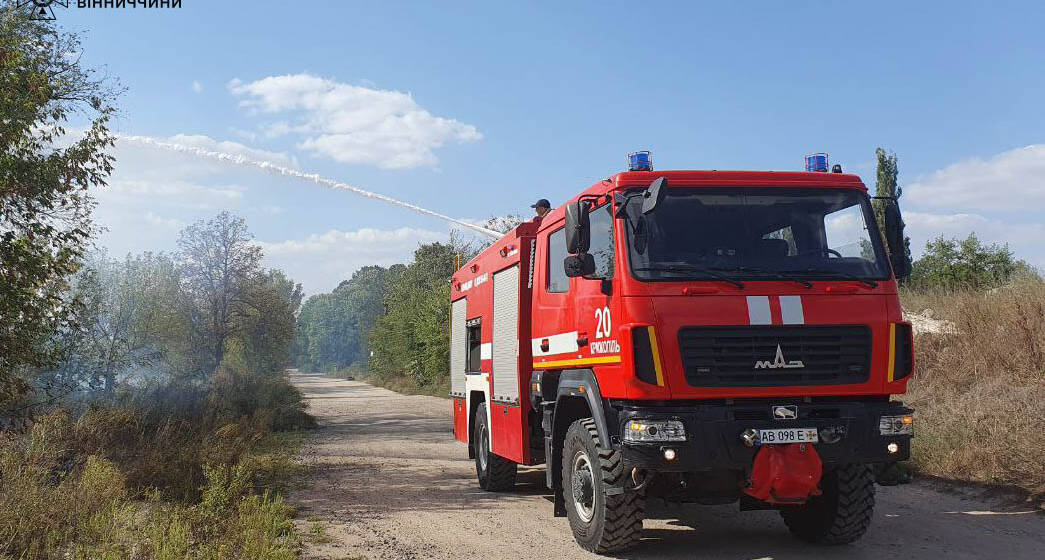 За добу рятувальники Вінниччини ліквідували 5 пожеж