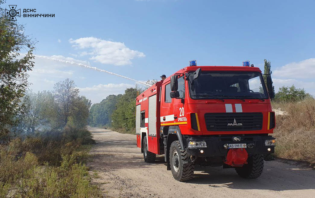 За добу рятувальники Вінниччини ліквідували 5 пожеж