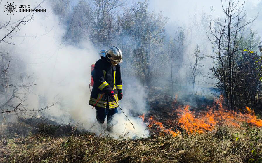 Вінницькі рятувальники за добу ліквідували 21 пожежу