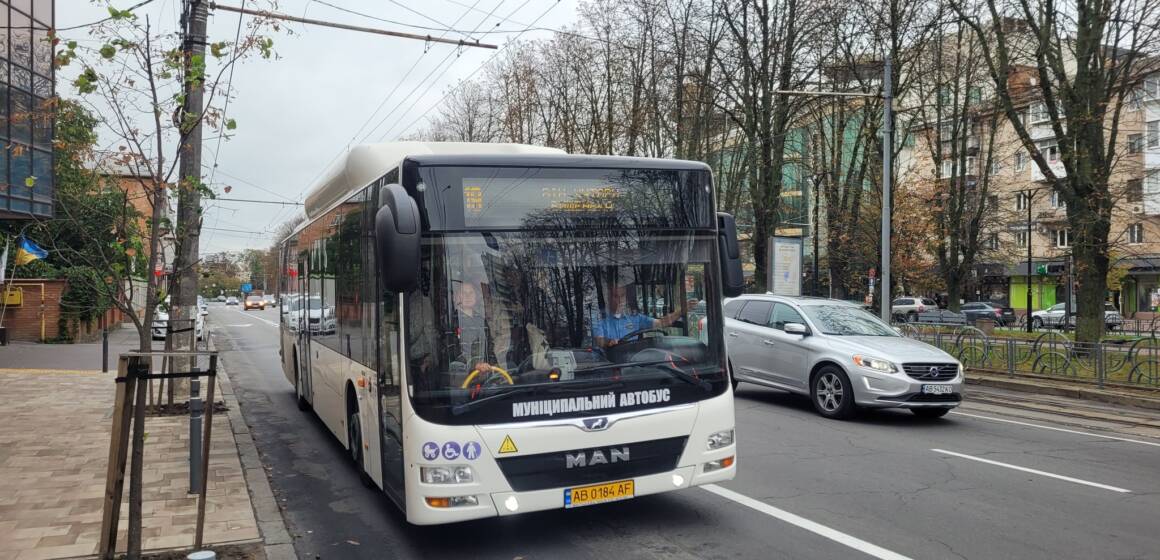 У Вінниці на маршрут вийшли нові міські автобуси MAN