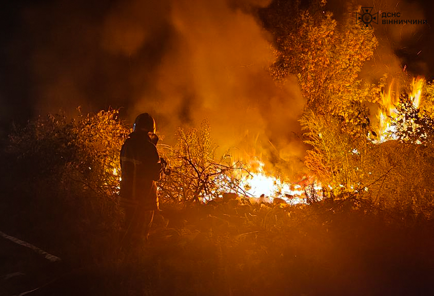 На Вінниччині за добу сталися 20 пожеж