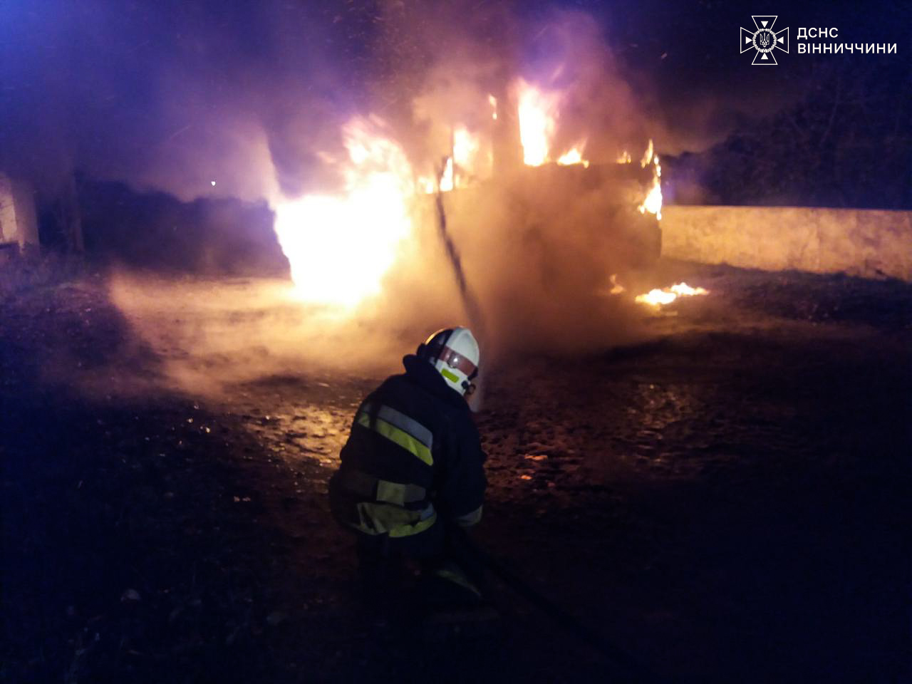 На Вінниччині загорівся автобус: що відомо