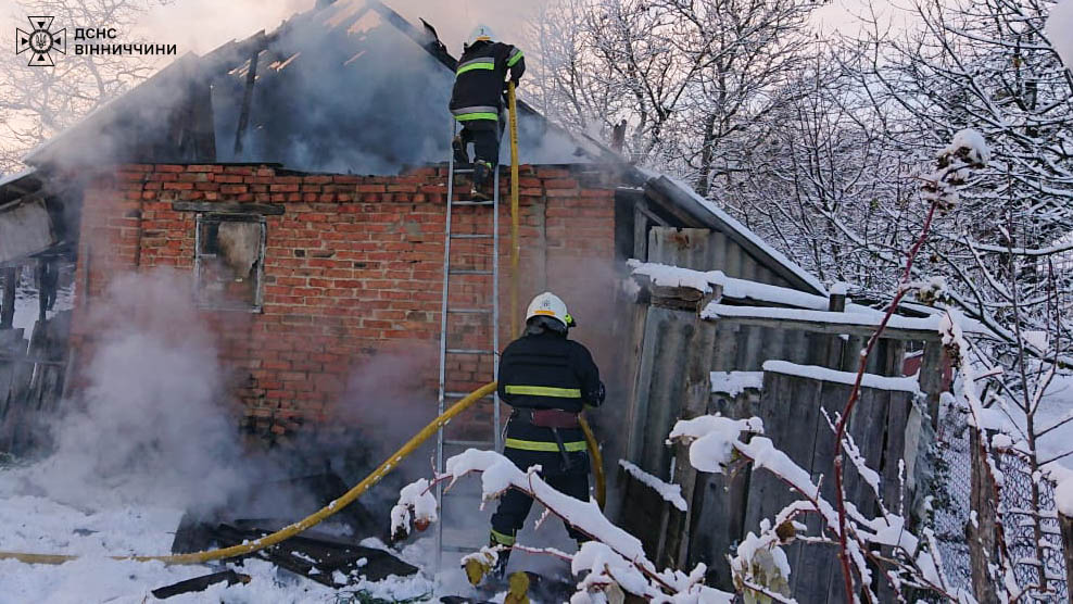 За добу рятувальники Вінничини ліквідували 6 пожеж