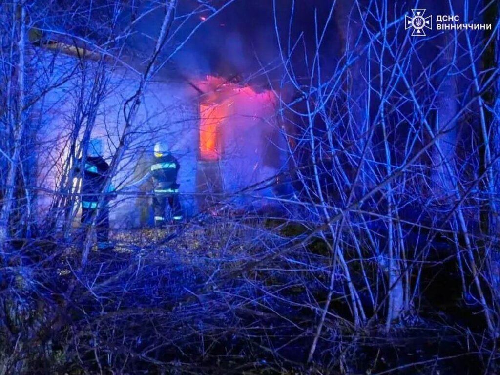 На Вінниччині під час пожежі травмувалася людина