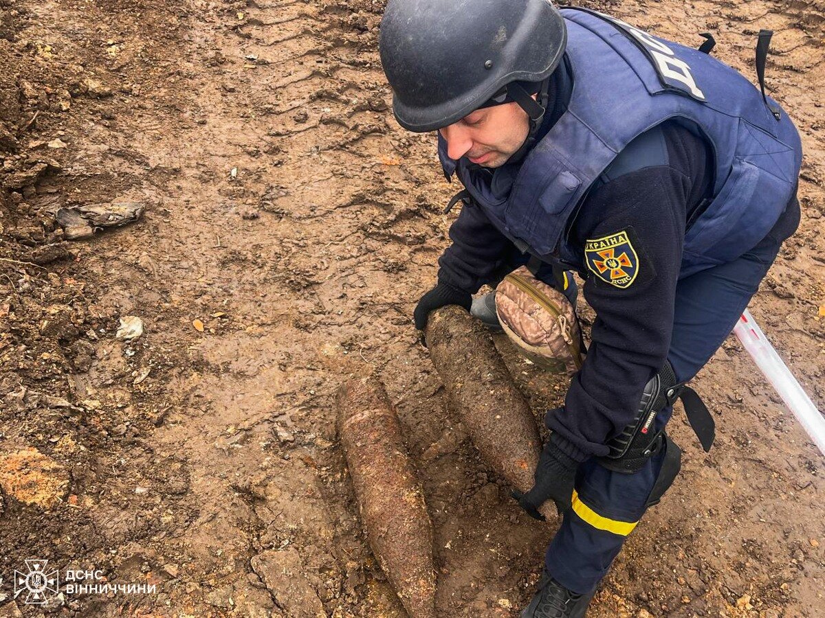 На Вінниччині знищено два артилерійські снаряди часів Другої світової війни