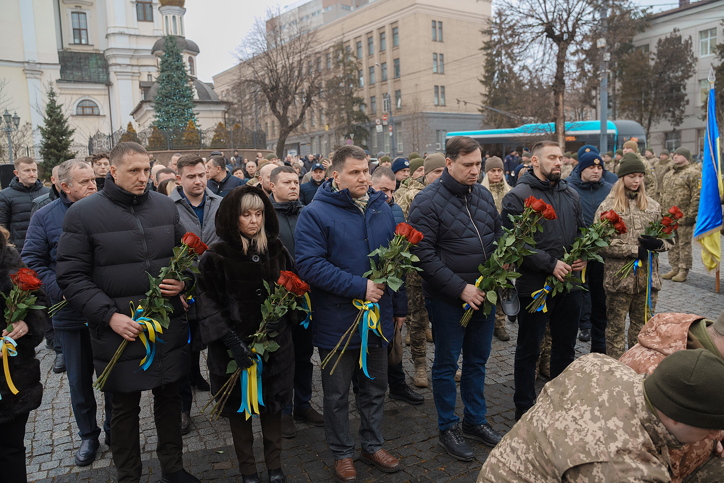 У День Соборності України вінничани вшанували пам’ять героїв, які загинули у боротьбі за Батьківщину