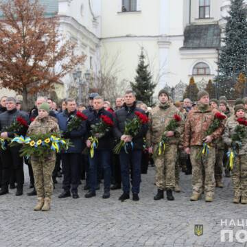 З нагоди Дня Соборності України поліцейські вшанували пам’ять полеглих воїнів