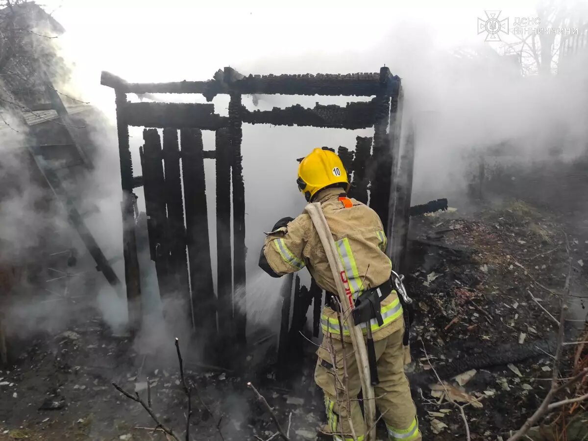 За добу на Вінниччині сталося сім пожеж