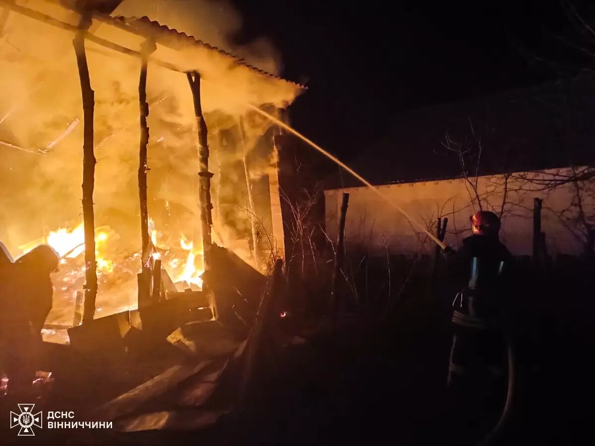 На Вінниччині внаслідок пожеж згоріло десять тонн сіна