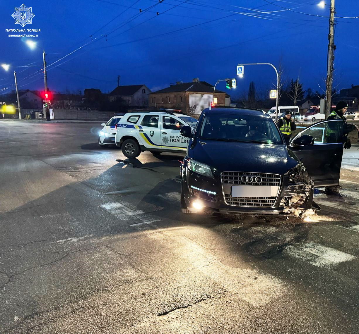 У Вінниці п’яний водій намагався втекти від поліцейських