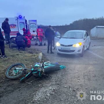 Дві ДТП на Вінниччині: мотоцикліст і підліток травмувались