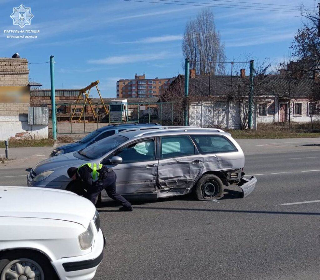 У Вінниці пяний водій вчинив ДТП