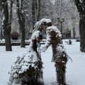 Березневий снігопад: Вінничани зустріли весну зимовими пейзажами (Фото)