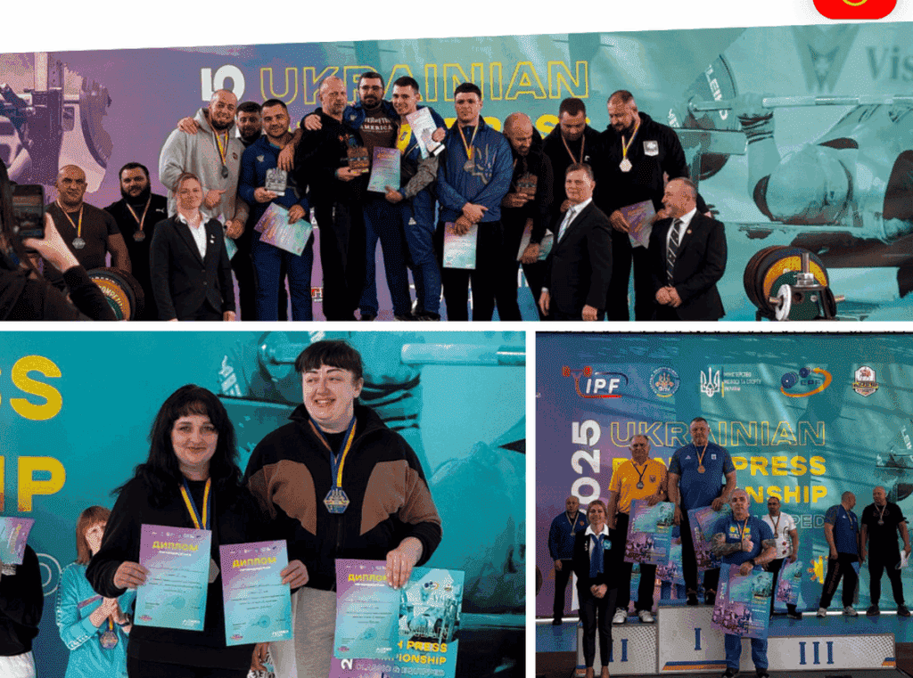 Вінницькі спортсмени здобули 15 медалей на чемпіонаті України з жиму лежачи