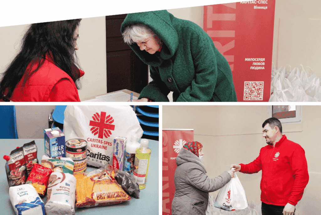 Турбота для літніх вінничан: «Карітас-Спес-Вінниця» передала продуктові та гігієнічні набори