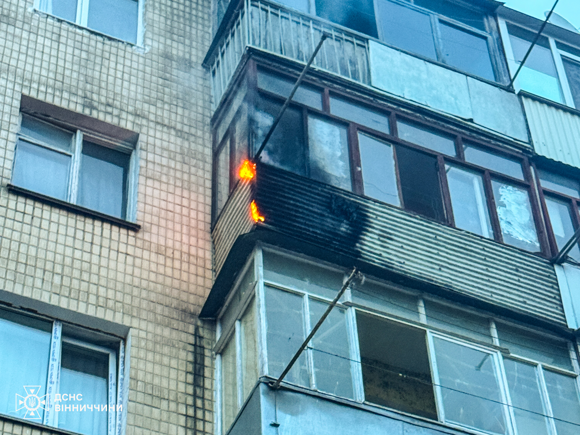У Вінниці через людську недбалість ледь не згоріла квартира