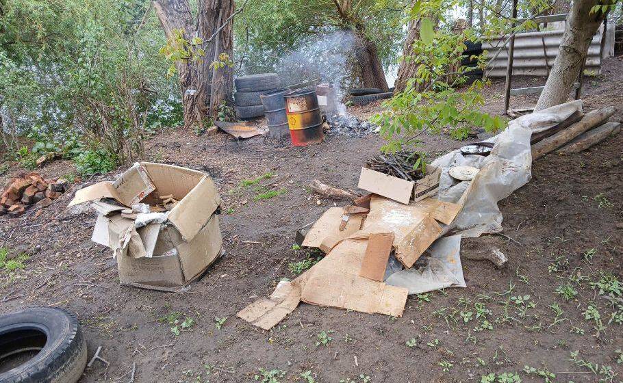 У приватному секторі Вінниці виявили задимлення через спалювання сміття