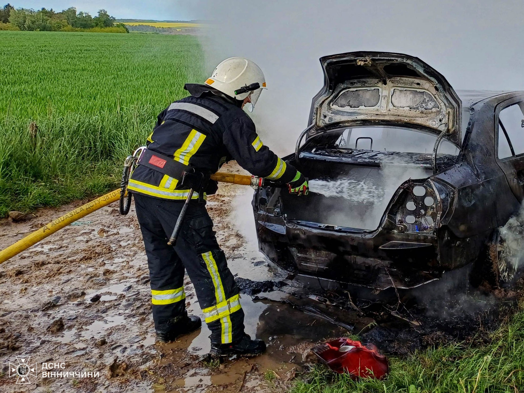 За добу — чотири пожежі: на Вінниччині горіли будинок, авто та господарча будівля