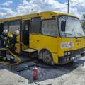У Вінниці горіла маршрутка: що відомо
