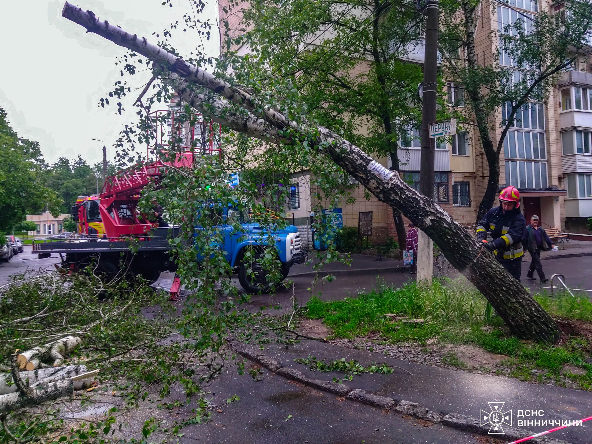 ДСНС здійснила 23 виїзди для ліквідації наслідків негоди в області