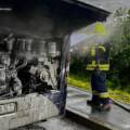 Бійці ДСНС ліквідували пожежу приватного автобуса