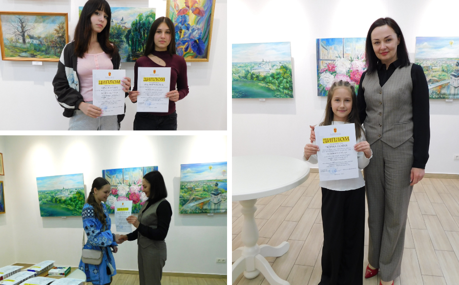 Юні художники отримали відзнаки за участь у конкурсі «Все буде Україна!»