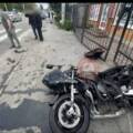 У Вінниці водій Ford спричинив жахливу аварію з мотоциклістом (відео)
