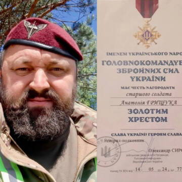 З водія – в десантники: захисник із Вінниччини Анатолій Грищук отримав «Золотий хрест»