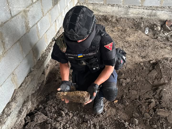 На Хмільниччині знайшли міну часів Другої світової війни
