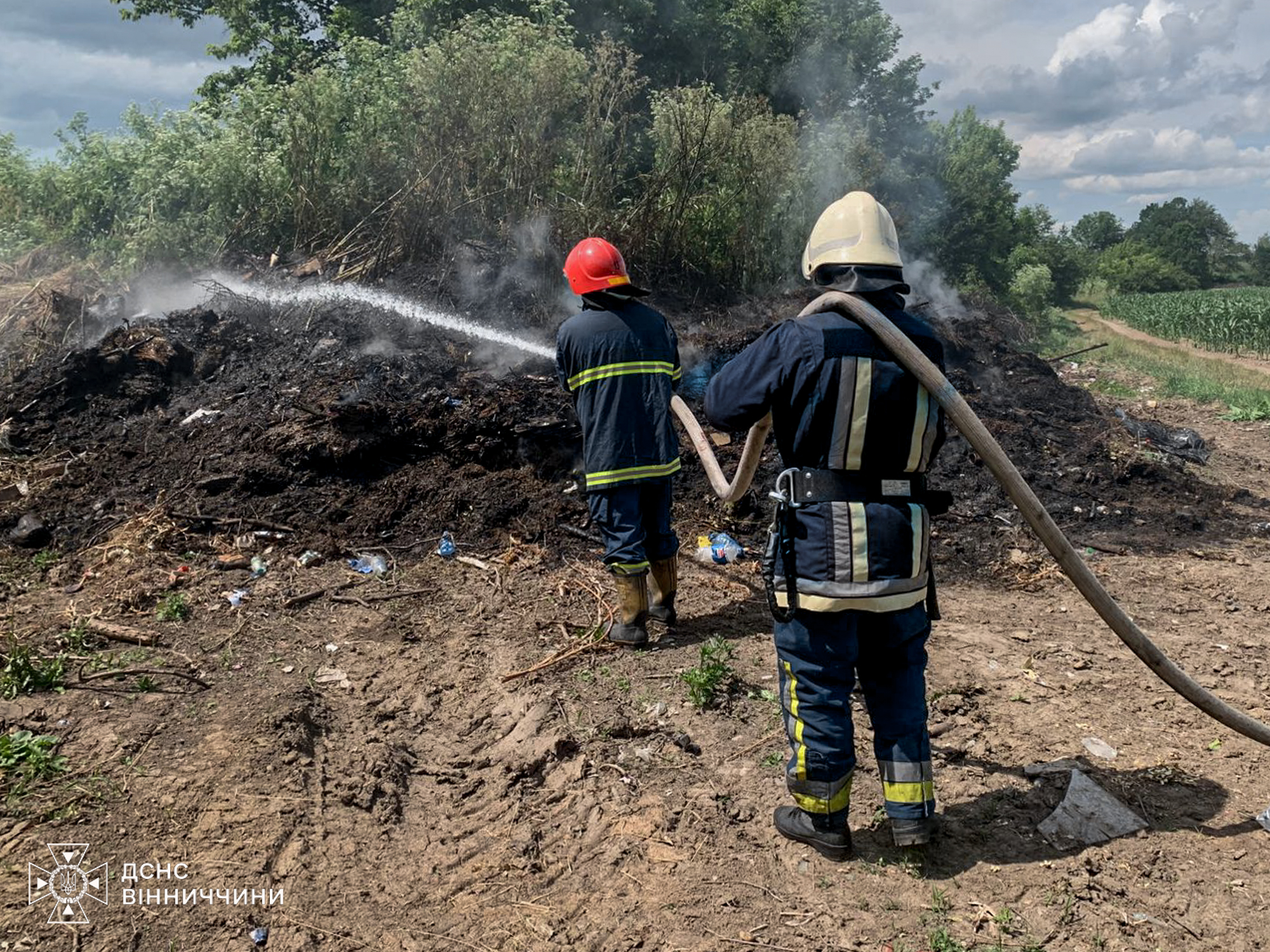 Вогонь на відкритих територіях і в господарствах: на Вінниччині за добу 14 пожеж