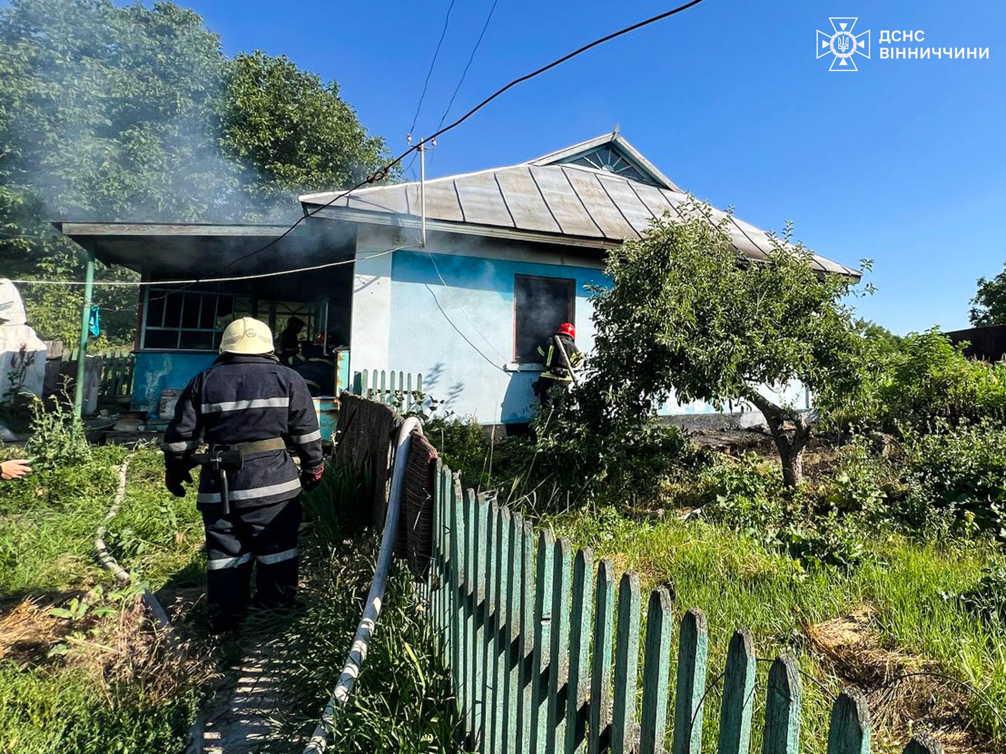 На Вінниччині під час пожежі ледь не загинула людина