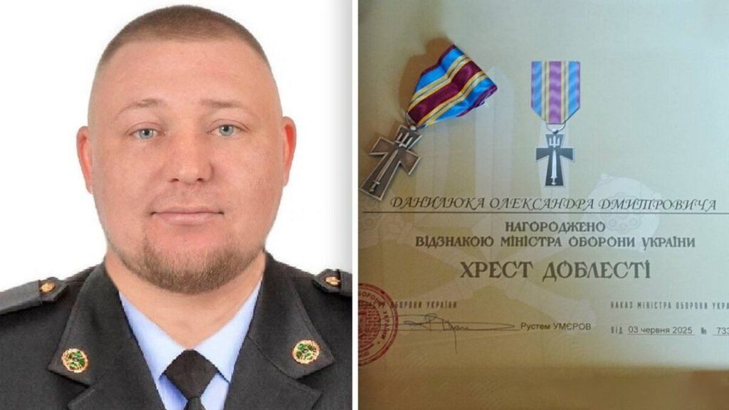 Захисника з Вінниччини нагородили Хрестом Доблесті