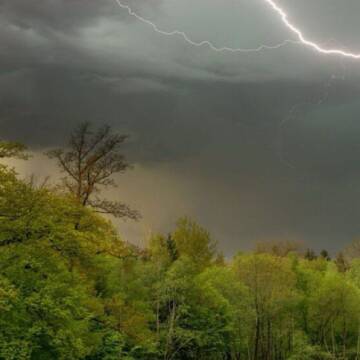 На Вінниччині оголосили перший рівень небезпеки через грози та сильний вітер