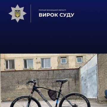 У Вінниці серійний викрадач велосипедів отримав понад 6 років тюрми