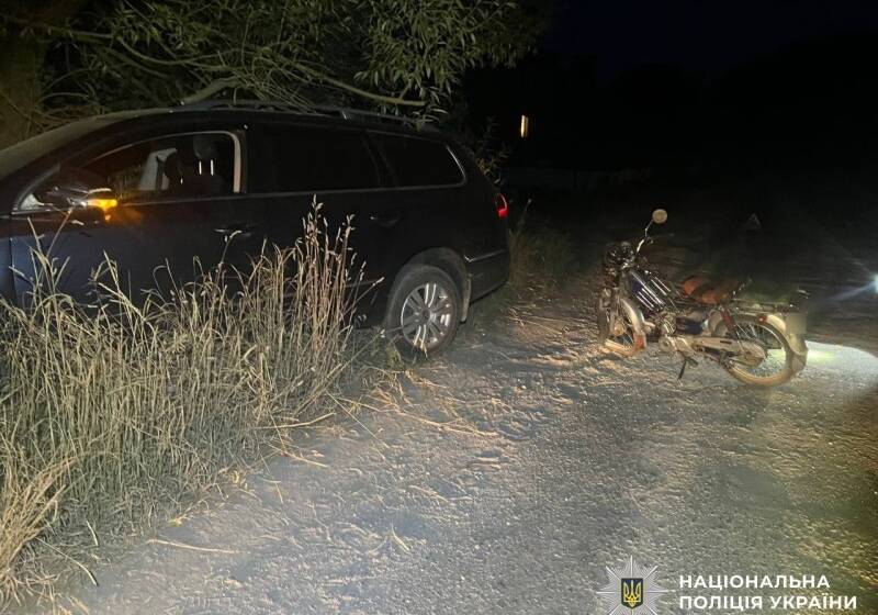 На Вінниччині неповнолітній мопедист постраждав у ДТП