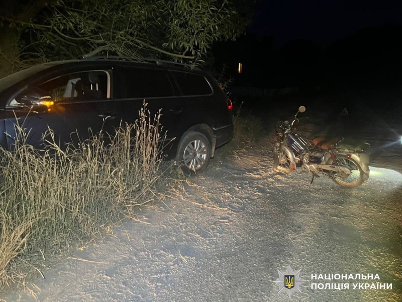 На Вінниччині неповнолітній мопедист постраждав у ДТП