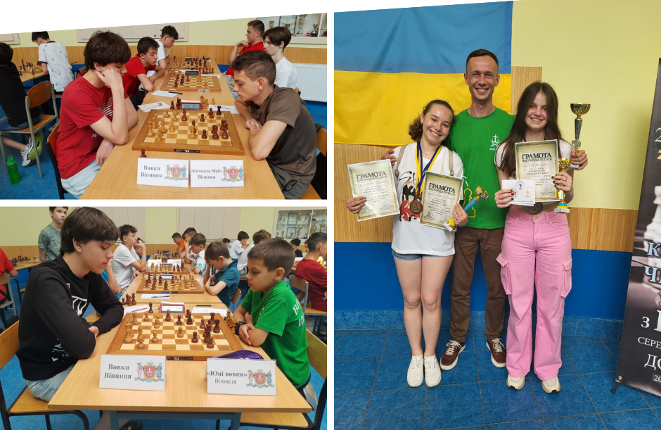 Вінничани здобули п’ять комплектів нагород на командному чемпіонаті України з шахів
