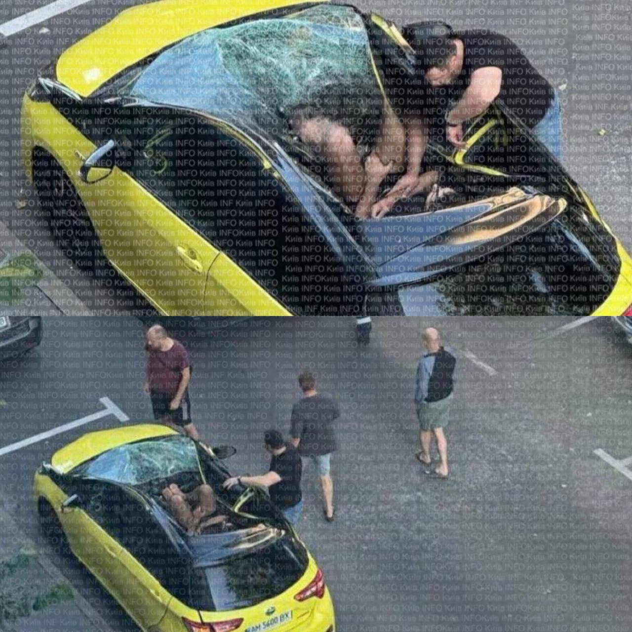 У Києві чоловік впав з 19-го поверху на дах припаркованого авто і вижив (ФОТО)