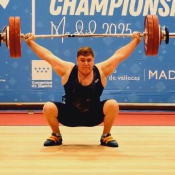 Вінничанин Володимир Чмих став бронзовим призером чемпіонату Європи з важкої атлетики U17