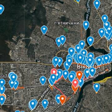 255 точок спеки: вінничани активно користуються тепловою мапою міста
