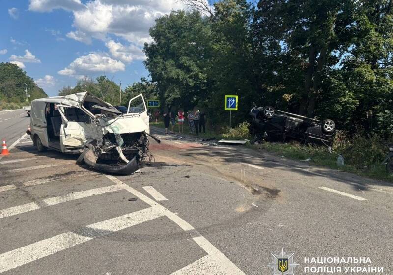Фото смертельної ДТП на Вінниччині поблизу Тульчина