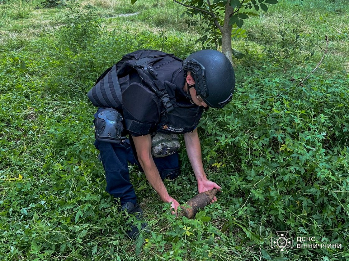 На Вінниччині виявили й знищили снаряд Другої світової війни