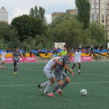 ФК Нива Вінниця під час матчу з ЮКСА