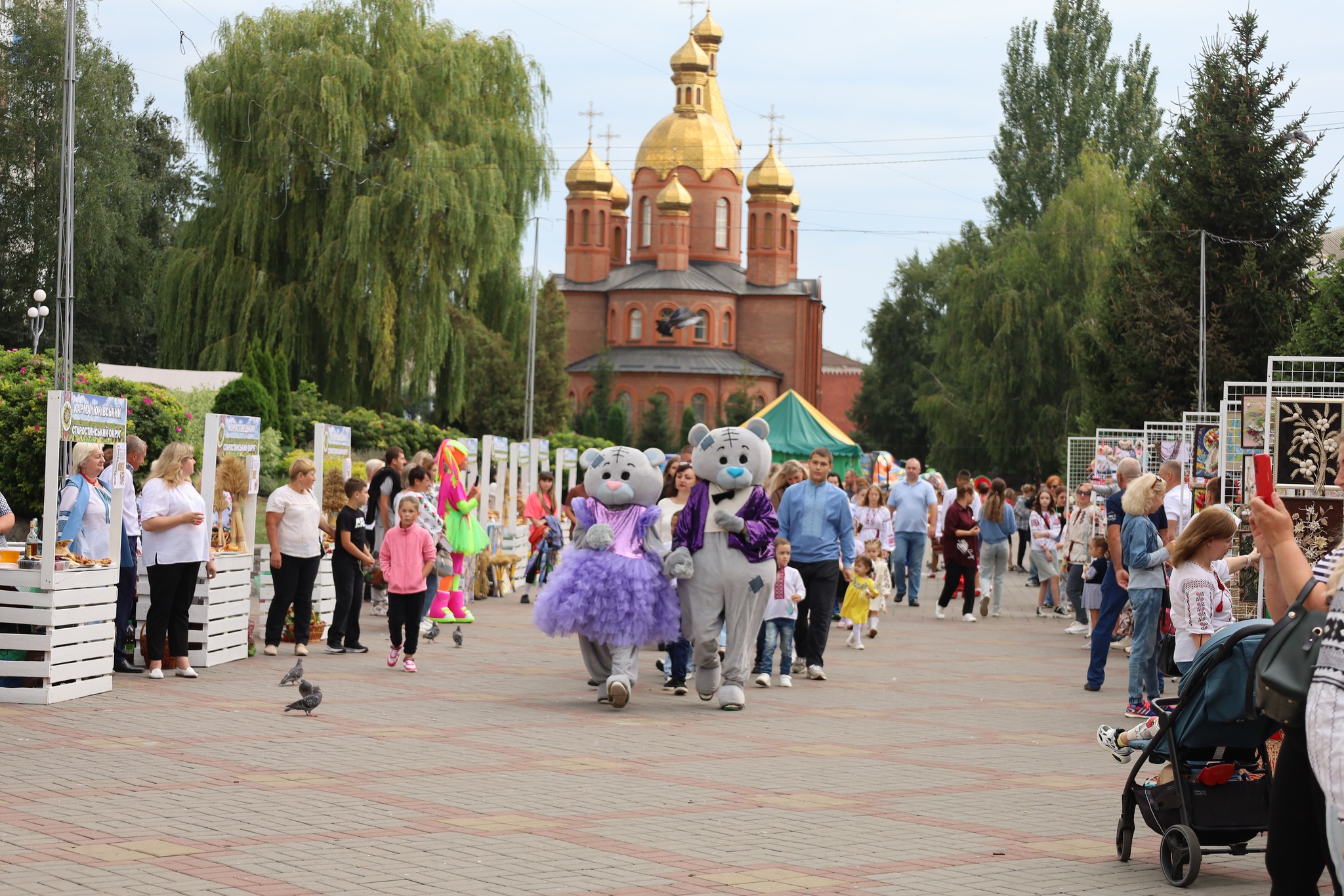 Урочиста хода на фестивалі близнюків на Вінниччині