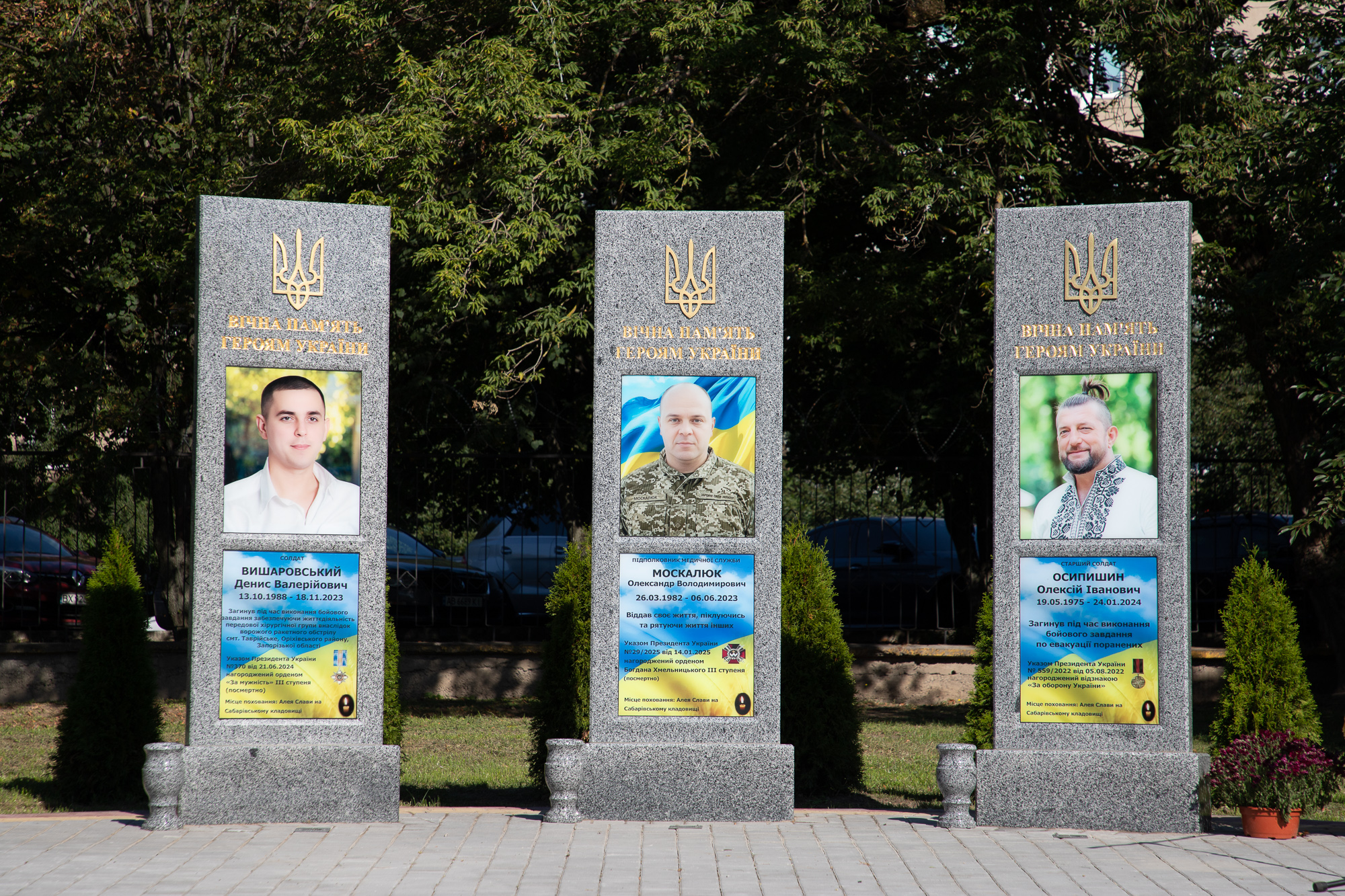 Алея пам'яті медиків, які загинули при виконанні бойових завдань