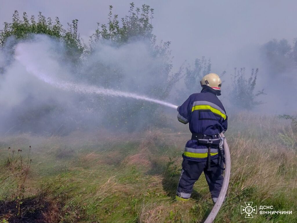 На Вінниччині рятувальники загасили дев’ять пожеж за добу